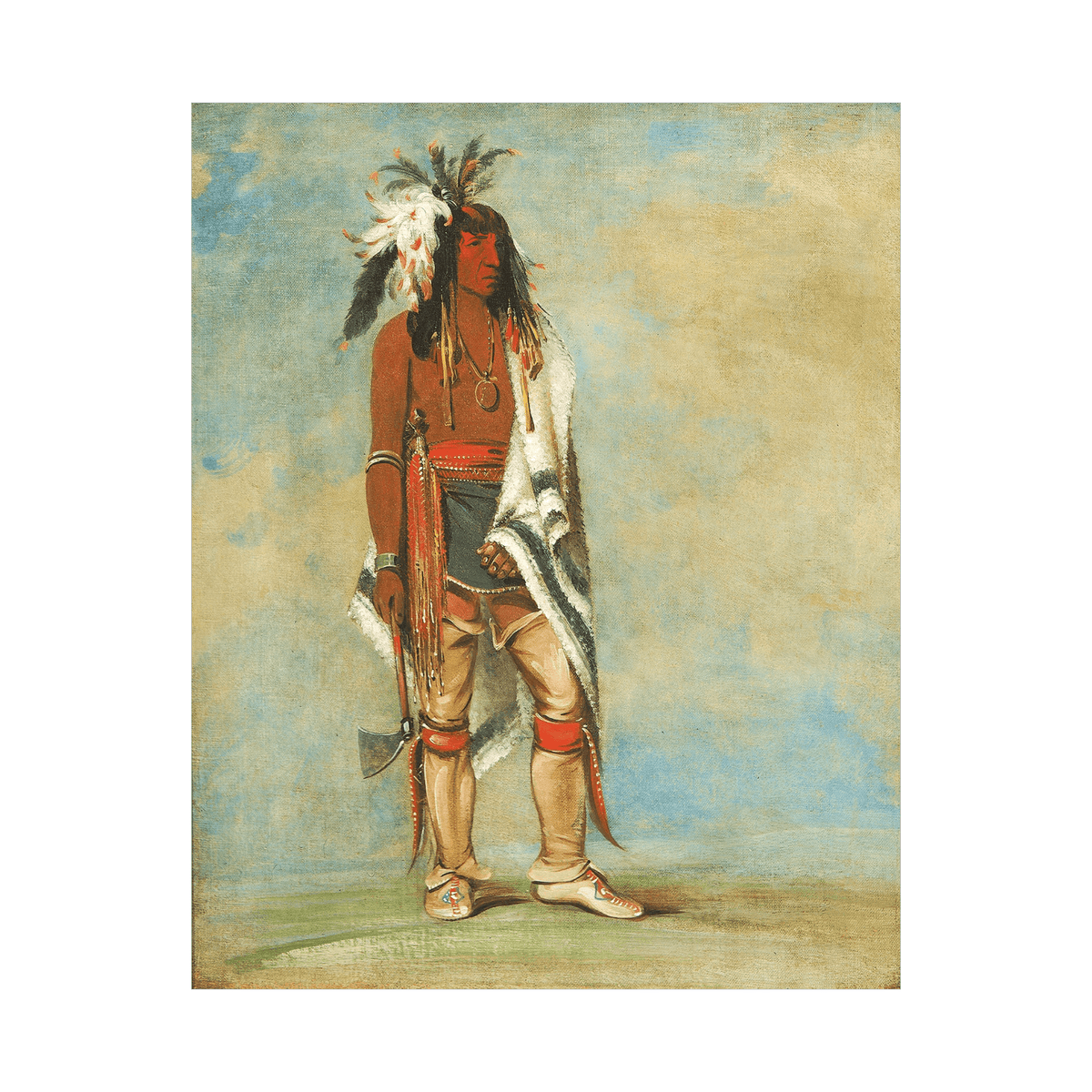 Nót-To-Way, a Chief, George Catlin - ArtDeco Canvas