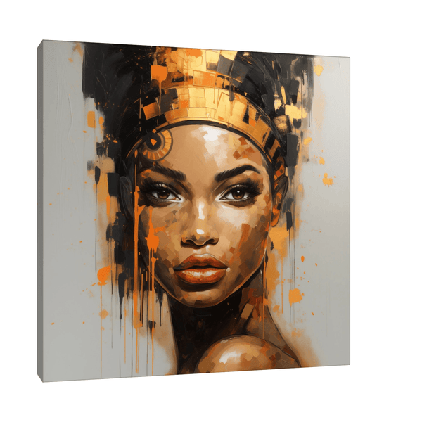 Nubian beauty queen - ArtDeco Canvas