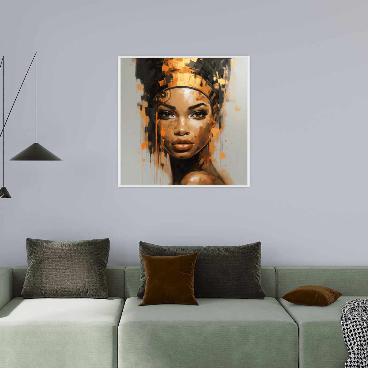 Nubian beauty queen - ArtDeco Canvas