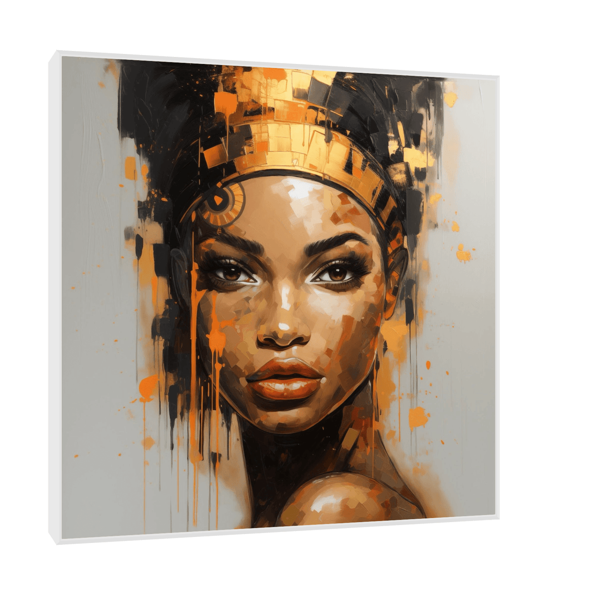 Nubian beauty queen - ArtDeco Canvas