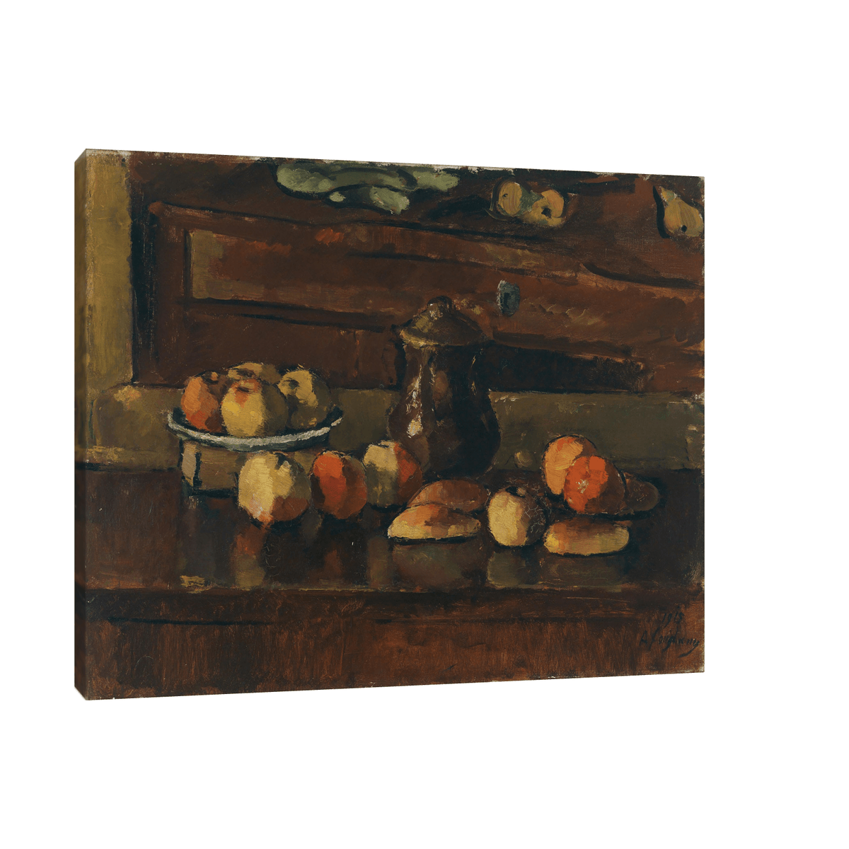 Obststilleben mit Kanne, Anton Faistauer - ArtDeco Canvas