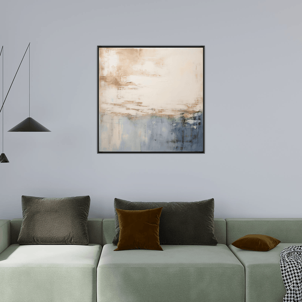 Old blue wall - ArtDeco Canvas