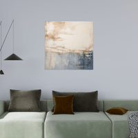 Old blue wall - ArtDeco Canvas