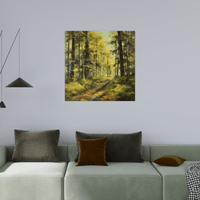 Old forest path - ArtDeco Canvas