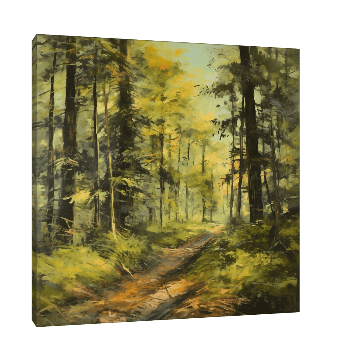 Old forest path - ArtDeco Canvas