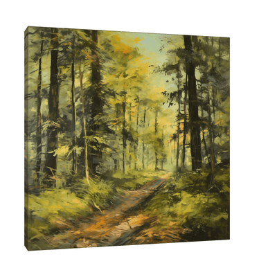 Old forest path - ArtDeco Canvas