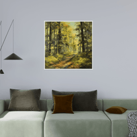 Old forest path - ArtDeco Canvas