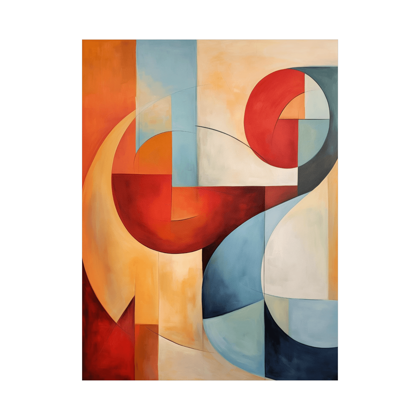 Pastel geometry - ArtDeco Canvas