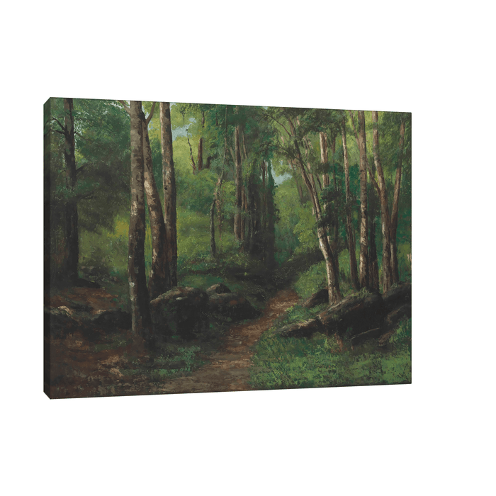 Path Through The Forest, Gustave Courbet - ArtDeco Canvas