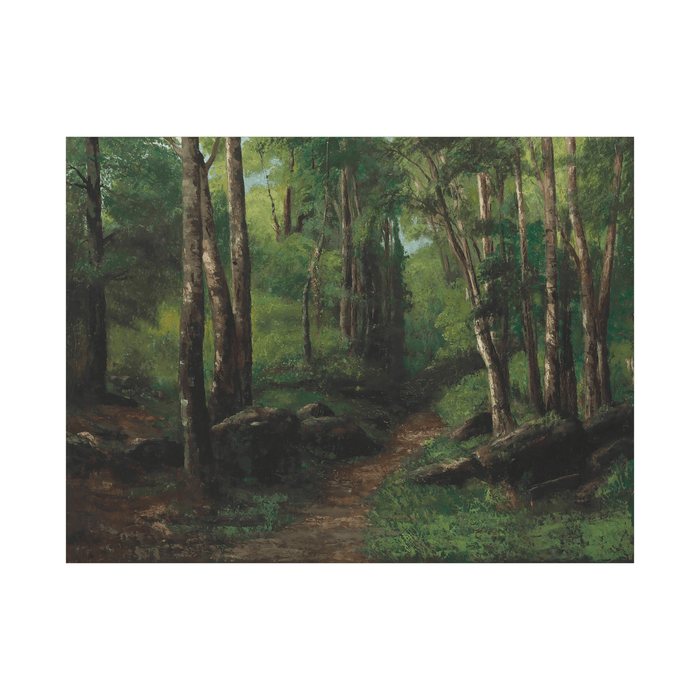 Path Through The Forest, Gustave Courbet - ArtDeco Canvas