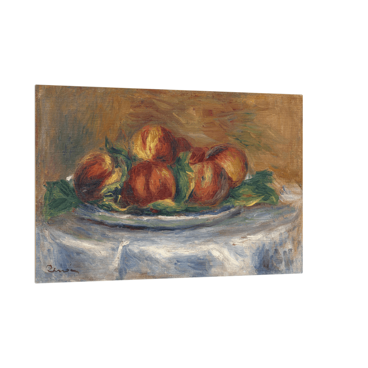 Peaches on a Plate, Pierre-Auguste Renoir - ArtDeco Canvas