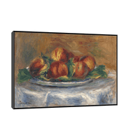 Peaches on a Plate, Pierre-Auguste Renoir - ArtDeco Canvas