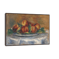 Peaches on a Plate, Pierre-Auguste Renoir - ArtDeco Canvas