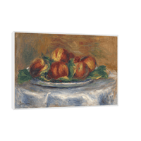 Peaches on a Plate, Pierre-Auguste Renoir - ArtDeco Canvas