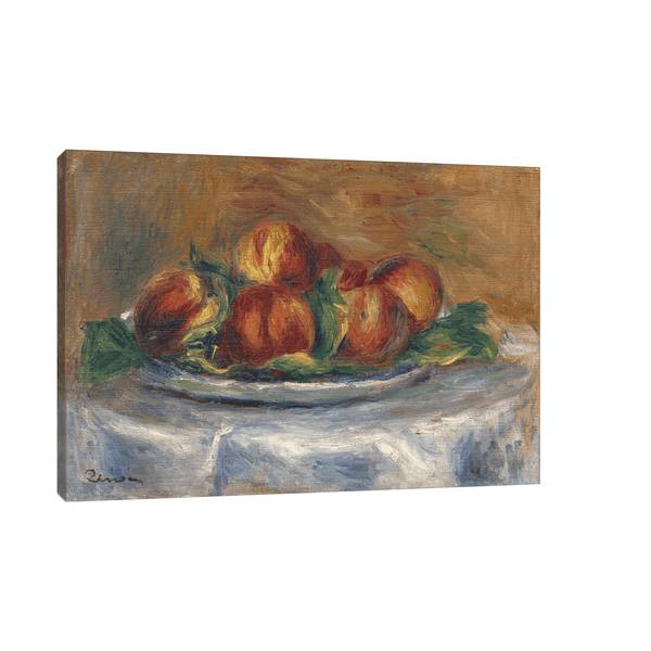 Peaches on a Plate, Pierre-Auguste Renoir - ArtDeco Canvas