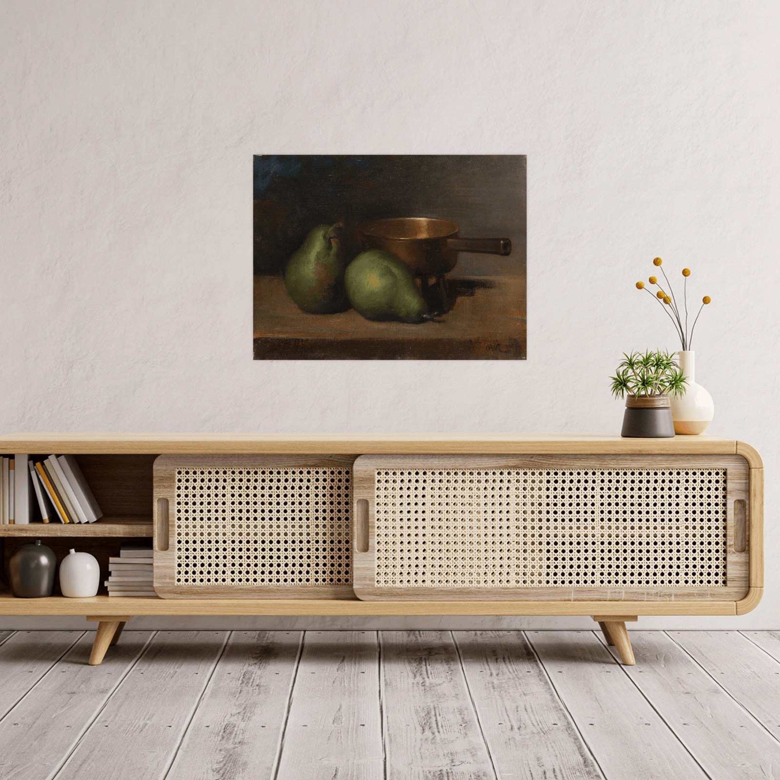 Pears and Casserole, Ottilie Wilhelmine Roederstein - ArtDeco Canvas