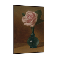 Pink Rose In A Green Vas, George Henry Hall - ArtDeco Canvas