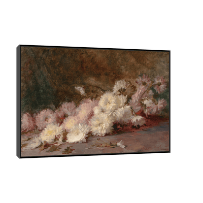 Pink and White Chrysanthemums, Robert Wilton Lockwood - ArtDeco Canvas