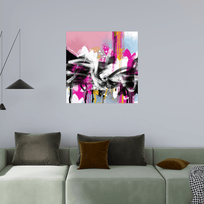Pink composition - ArtDeco Canvas