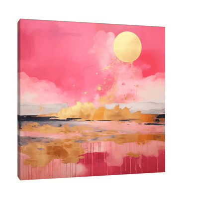 Pink eruption - ArtDeco Canvas