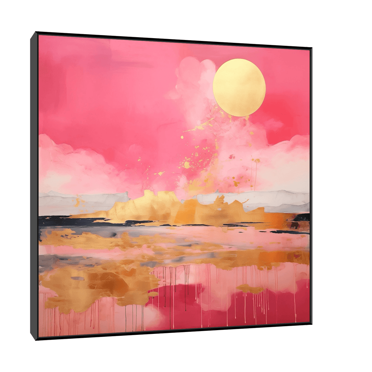 Pink eruption - ArtDeco Canvas