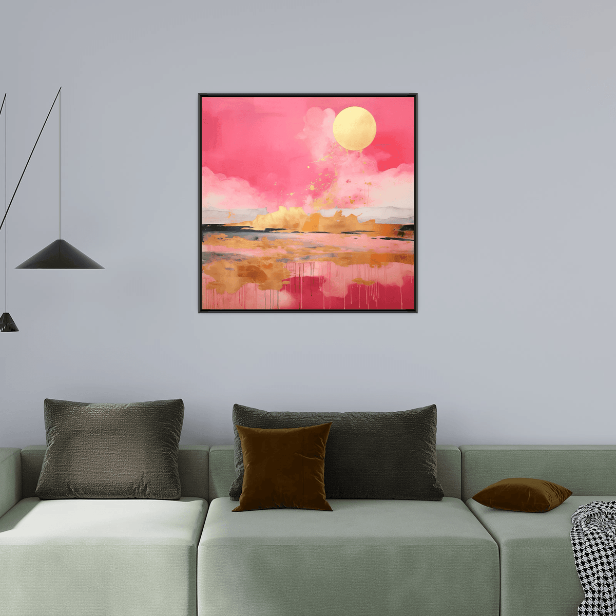 Pink eruption - ArtDeco Canvas