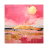 Pink eruption - ArtDeco Canvas