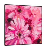 Pink flowers - ArtDeco Canvas