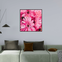 Pink flowers - ArtDeco Canvas