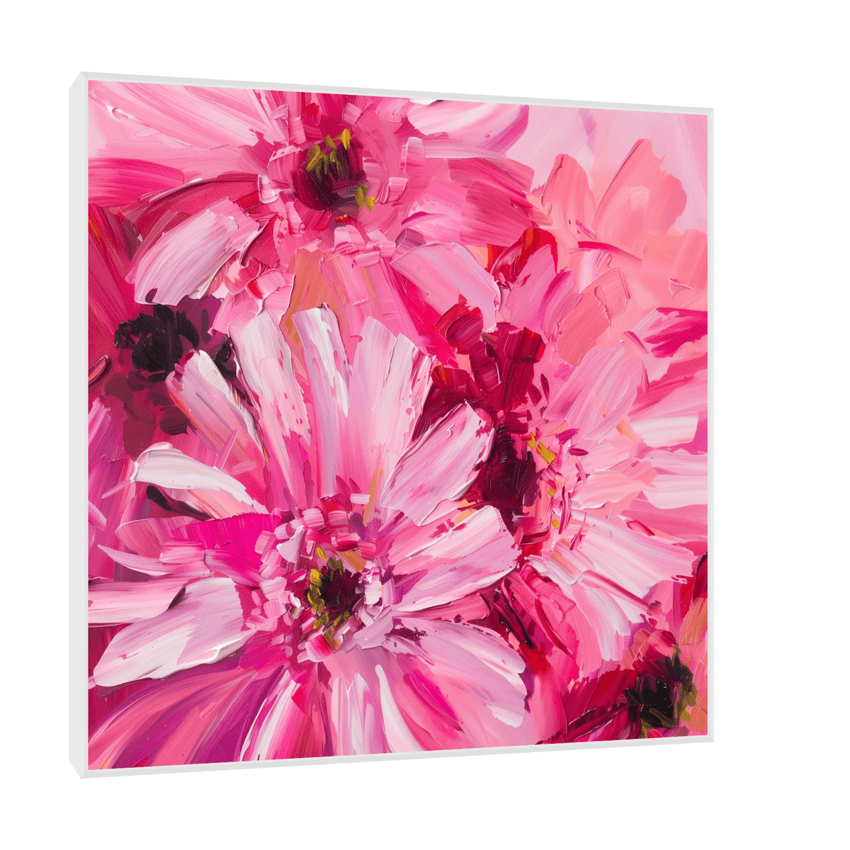 Pink flowers - ArtDeco Canvas