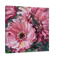 Pink flowers ll - ArtDeco Canvas