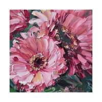 Pink flowers ll - ArtDeco Canvas