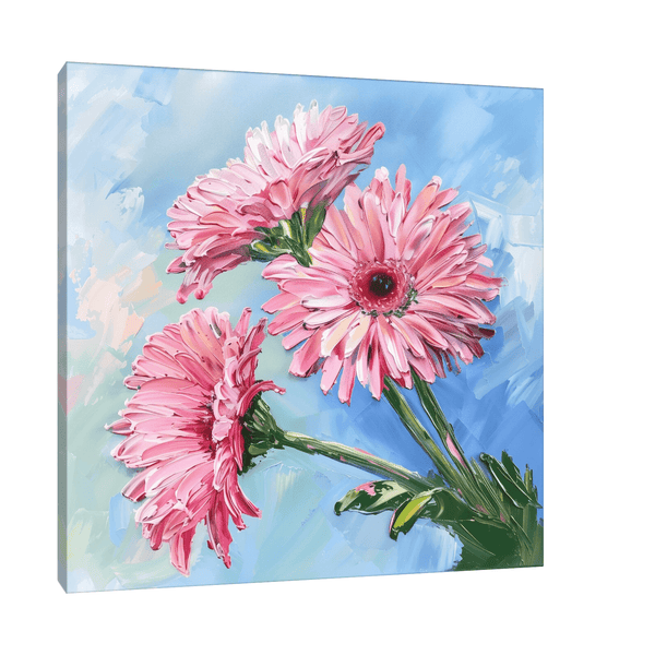 Pink flowers lll - ArtDeco Canvas