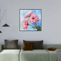 Pink flowers lll - ArtDeco Canvas