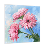 Pink flowers lll - ArtDeco Canvas