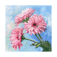 Pink flowers lll - ArtDeco Canvas