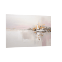 Pink sunset horizon - ArtDeco Canvas