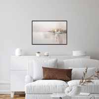 Pink sunset horizon - ArtDeco Canvas