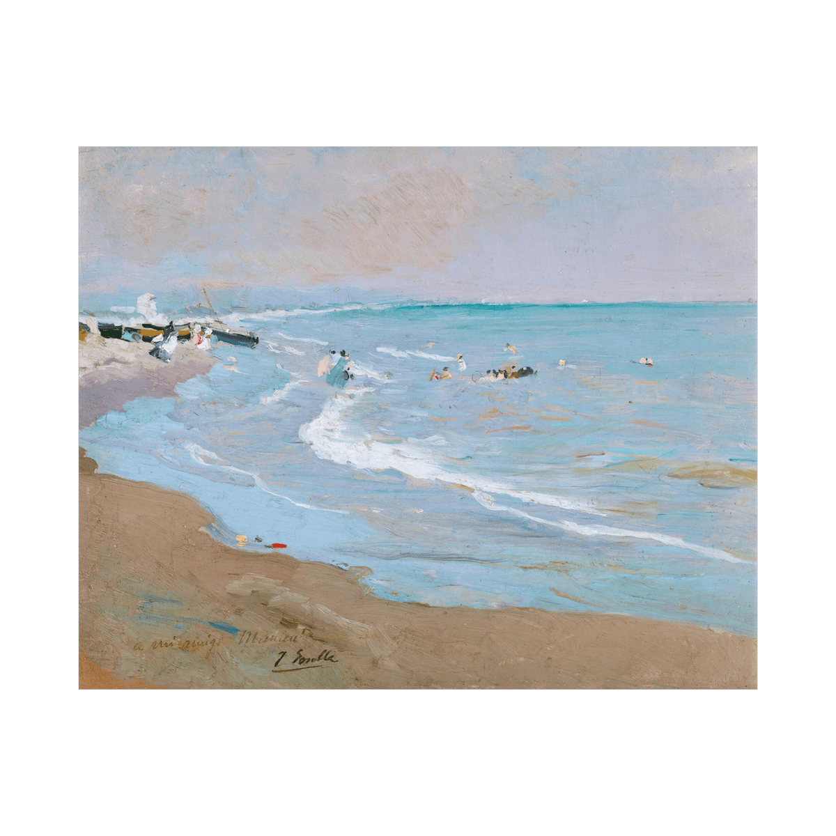 Playa De Valencia, Joaquín Sorolla - ArtDeco Canvas