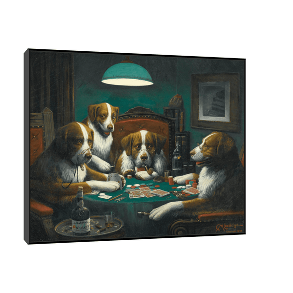 Poker Game, Cassius Marcellus Coolidge - ArtDeco Canvas