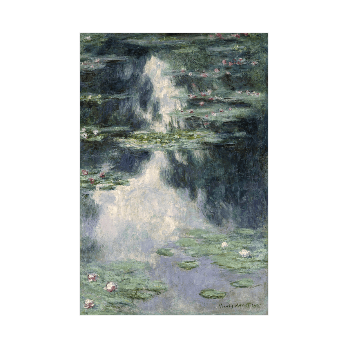 Pond with Water Lilies, Claude Monet - ArtDeco Canvas