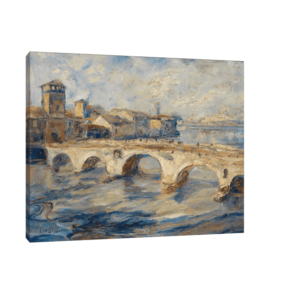 Ponte Pietra Verona, Leontine von Littrow - ArtDeco Canvas