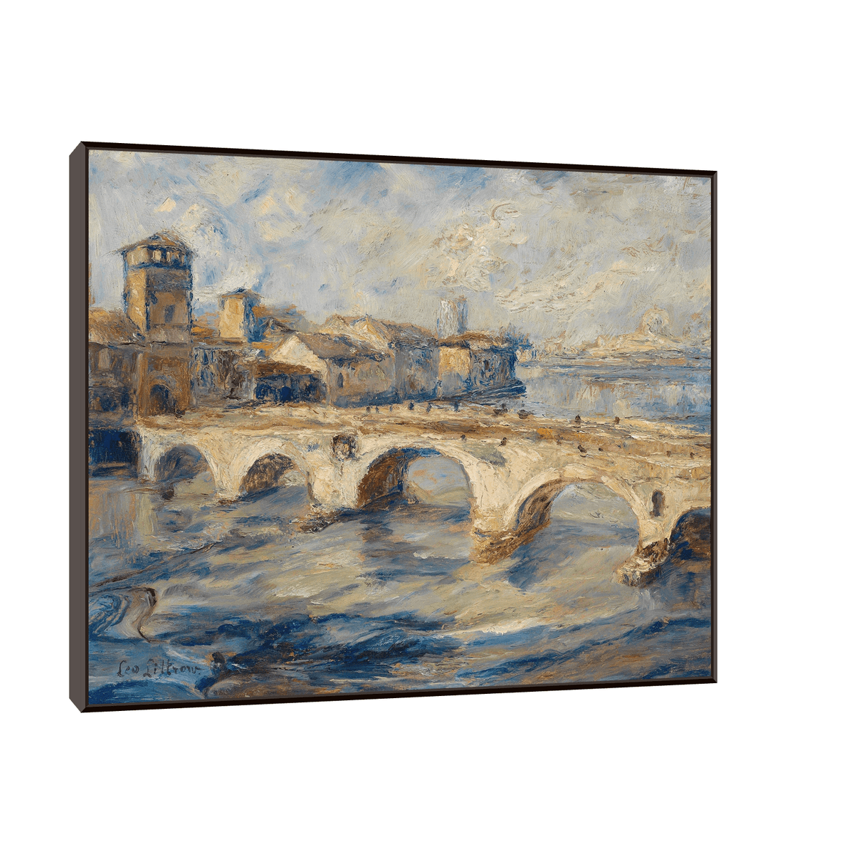 Ponte Pietra Verona, Leontine von Littrow - ArtDeco Canvas