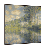 Poplars on the Epte, Claude Monet - ArtDeco Canvas