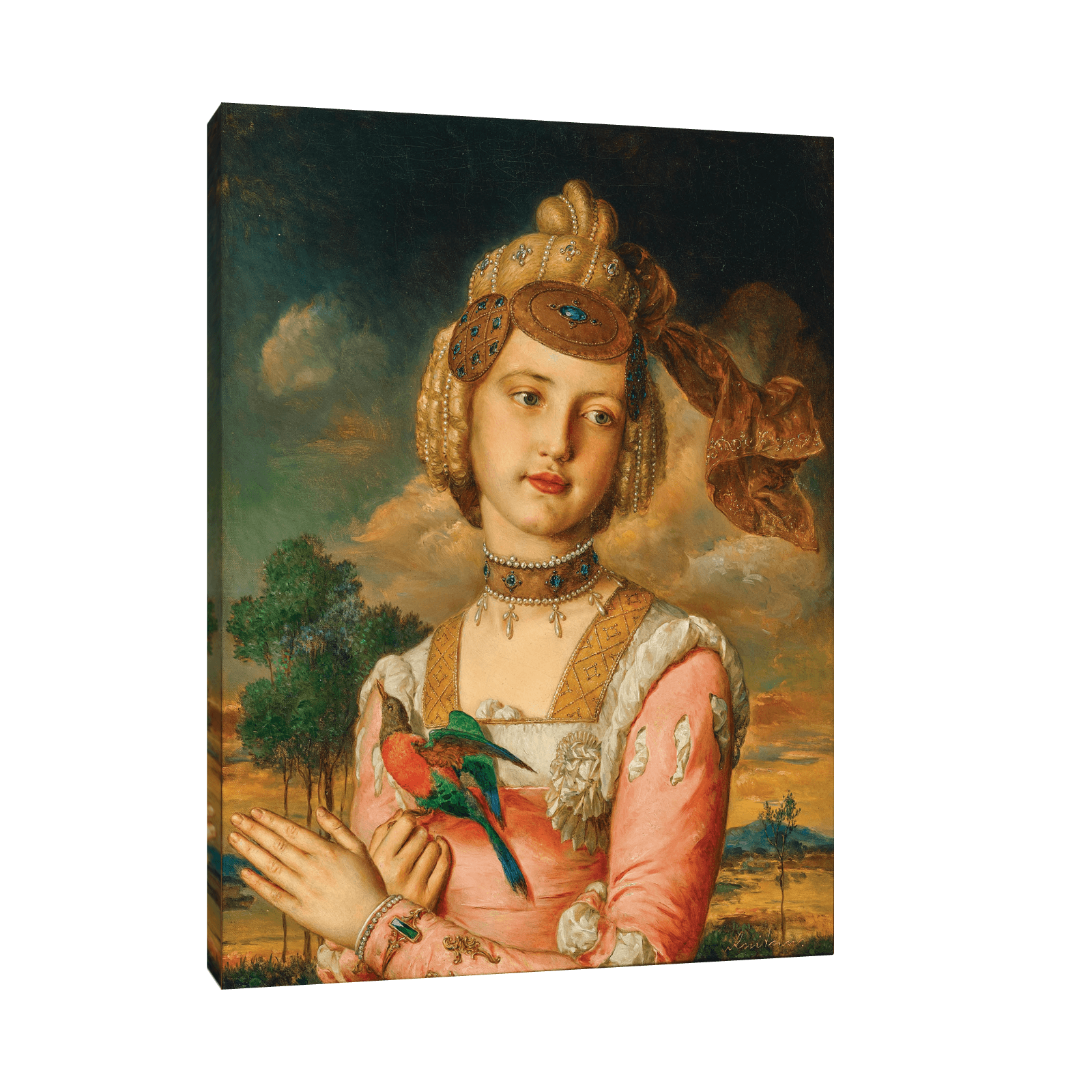 Portrait of Alexandrine, Johann Baptist Reiter - ArtDeco Canvas