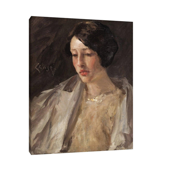 Portrait of Esther M. Groome, William Merritt Chase - ArtDeco Canvas