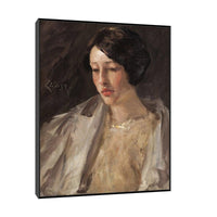 Portrait of Esther M. Groome, William Merritt Chase - ArtDeco Canvas