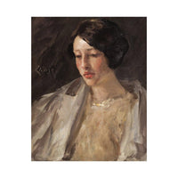 Portrait of Esther M. Groome, William Merritt Chase - ArtDeco Canvas