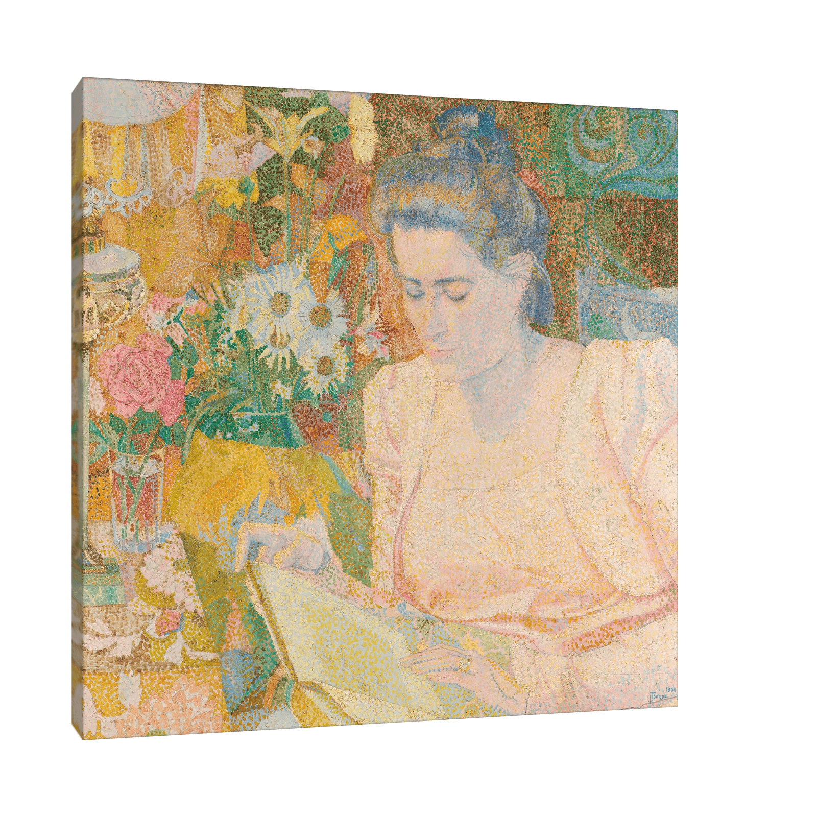 Portrait of Mrs Marie Jeannette de Lange, Jan Toorop - ArtDeco Canvas