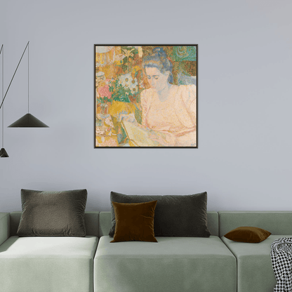 Portrait of Mrs Marie Jeannette de Lange, Jan Toorop - ArtDeco Canvas